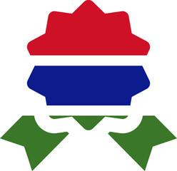 The Gambia flag on Certificate Icon