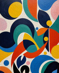 Naklejka premium Irregular shapes. Fashionable abstract background painted with oil paint.