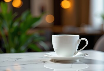 Obraz premium cup of coffee on table