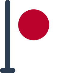 Japan Flag Rounded