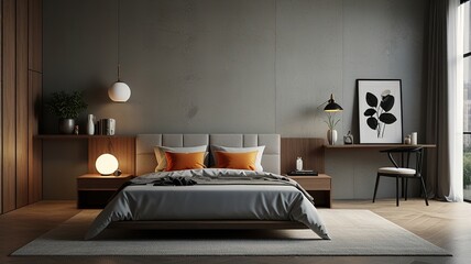3d render  room interior, modern, minimalist