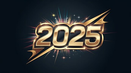 Happy new year 2025 wishes celebration background