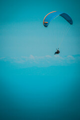 paragliding in the sea