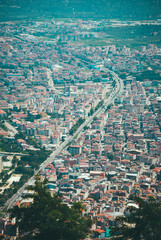 Obraz premium aerial view of the city