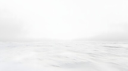 Fototapeta premium 30. A vast expanse of ice and snow under a pale winter sky, with no tracks