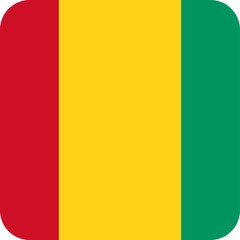 Guinea Flag Square Icon