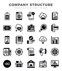 Company Structure icon pack for your website. mobile. presentation. and logo design.