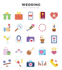 Wedding Icon Bundle 25 Icons for Websites and Apps