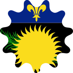 Guadeloupe Flag Smooth Sides Icon