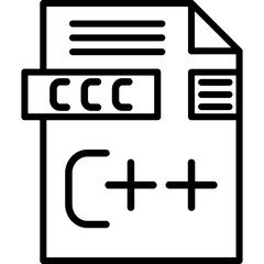 Fototapeta premium CCC File Format Icon