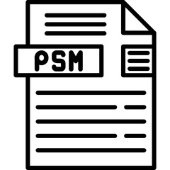 PSM File Format Icon