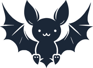 Bat icon. Bat animal simple icon. Halloween bat icon.