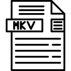 MKV File Format Icon