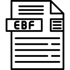 EBF File Format Icon
