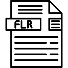 FLR File Format Icon