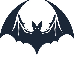 Bat icon. Bat animal simple icon. Halloween bat icon.