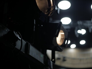theatrical lighting setup retro