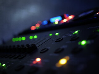 control panel with colorful lights © Sviatoslav
