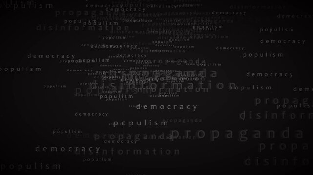 Word cloud of misinformation and fake news 