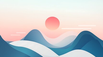 This stock photo showcases a traditional Japanese woodblock print depicting a peaceful spring scene