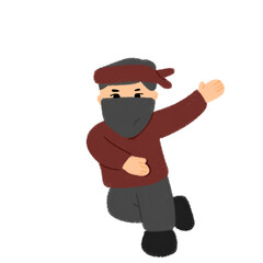 funny cartoon ninja 