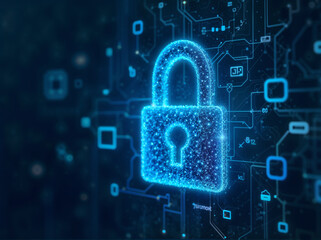 Cyber security and data protection concept.