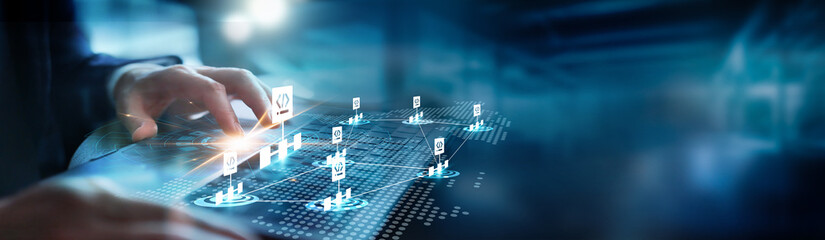 Businessmen use the algorithm development to search for data information to grow operational...