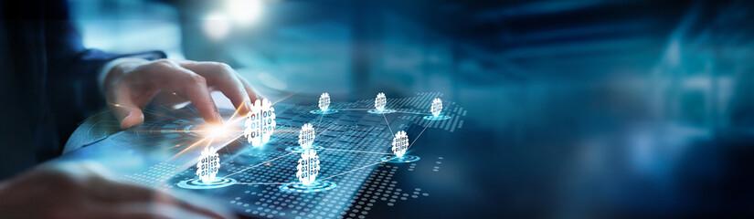 Machine learning. Businessmen use machine learning to search for data information to grow...