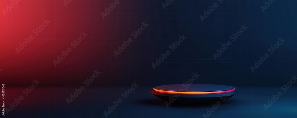 Poster holographic ui with animated elements, floating icons, and a vibrant navigation path, emphasizing im