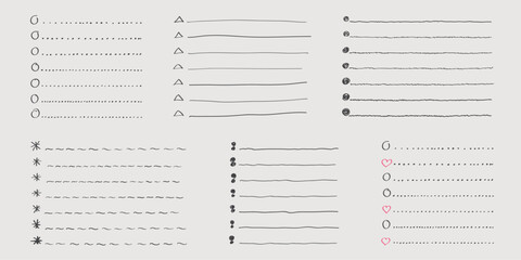 Collection of vector isolated outline hand drawn check to do list, bullet, check mark and check box in a doodle sketch cartoon style. Set of paper note with task plan.