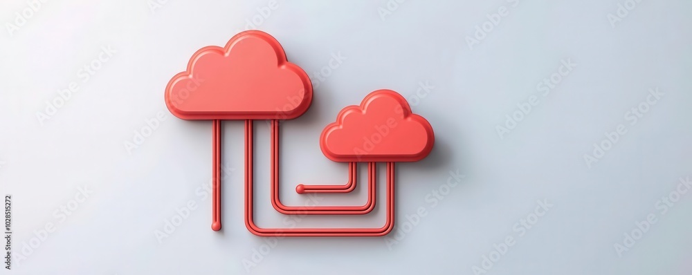 Poster abstract digital pathway connecting legacy systems to modern cloud solutions, visualizing seamless d