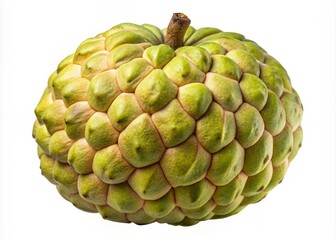 Obraz premium Stunning Drone Photography of Custard Apple in Dicut PNG Style - Isolated Single Object for Botanical and Culinary Use, Ideal for Food Blogs, Digital Art, and Eco-Friendly Themes