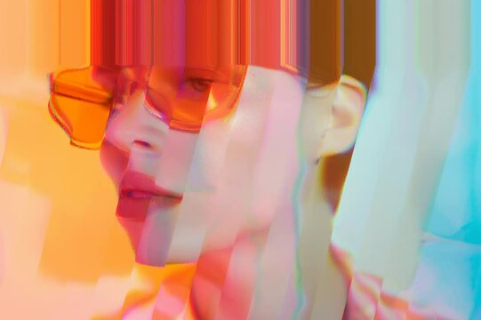 Futuristic Neon Glam. A Bold Expression of Fashion