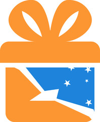 Argentine Antarctica Flag on Gift Icon