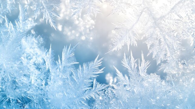 Close up of abstract frost pattern. detailed abstract winter background texture 