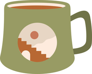 Boho Mug Illustration