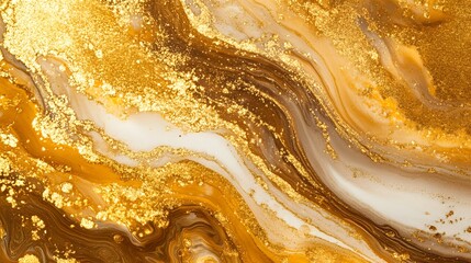 Obraz premium gold marble texture with subtle veins and a polished surface background,generative ai