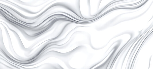 Obraz premium Abstract gray liquid line wave shape on white backdrop noise texture effect banner