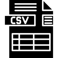CSV File Format Icon