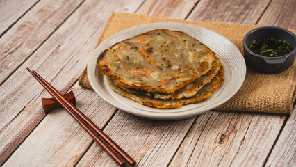 한국의 감자전 그리고 감자와 간장소스