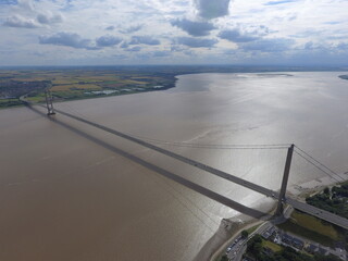 Hull bridge. Photo made from drone.