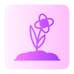 plant gradient icon
