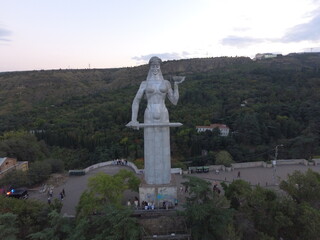 Obraz premium Mother of Georgia. Photo made with drone.