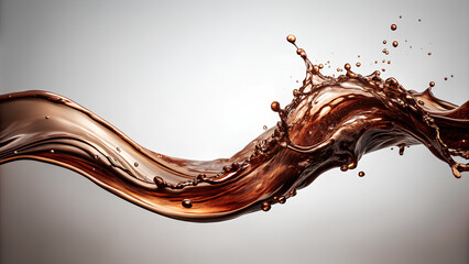 Coffee wave in mid-air on isolated white background.png