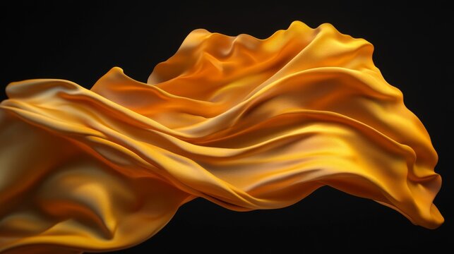 Tailwinds flexible fabric in 3D art with vibrant colors