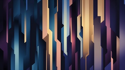 Abstract background with vertical multicolored geometric shapes like space. Vector illustration.