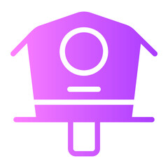 bird house gradient icon