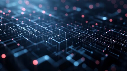 Modern digital abstract 3D background Copy space Based on Generative AI