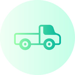 pickup car gradient icon