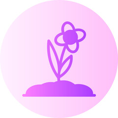 plant gradient icon